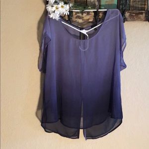 torrid Tops - Sheer purple ombre blouse torrid Tops - Sheer purple ombre blouse